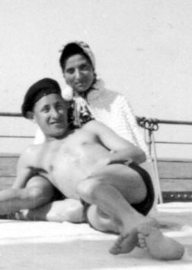 Louis & Anna Kfare on cruise 1940